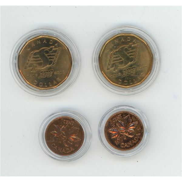 2 - 2016 Sask Loonies with 1972,1973 Coppers