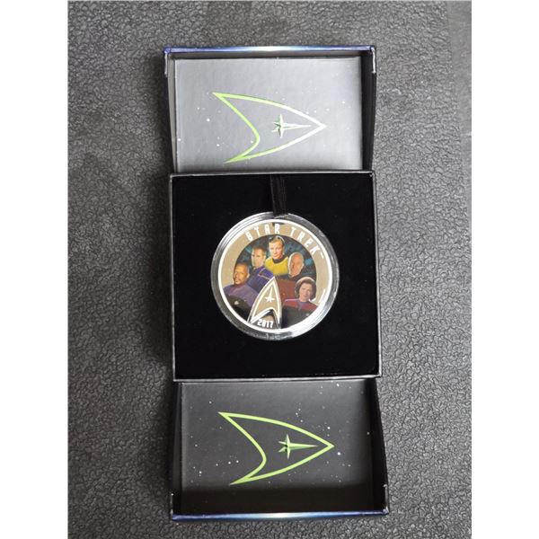 2017 Canada $30 Star Trek The Five Captains 2oz .999 Fine Silver Colored Coin in Box