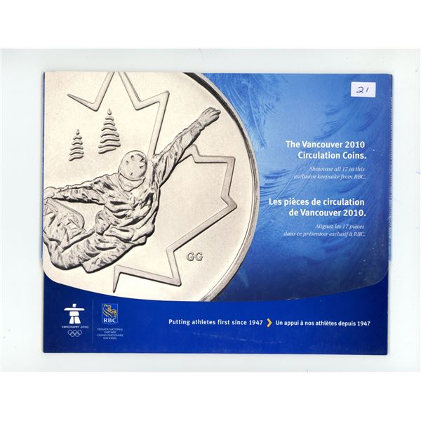 Vancouver 2010 Olympic Circulation Coin Set