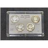 Image 1 : RARE - Encapulated (4) 1965 Variety Canada Silver Dollar Coins