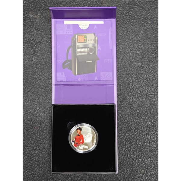 2016 Canada $10 Star Trek Uhura & Tricorder 1/2 oz .999 Fine Silver Coin w/ Box & COA