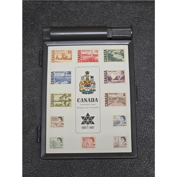 RARE - 1967 Centennial (16) Stamp Box