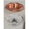 Image 4 : Twin Official copper RCMP ashtrays - NEW
