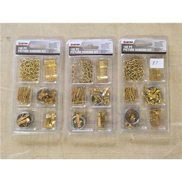 Three - Picture Hanging Kits - New