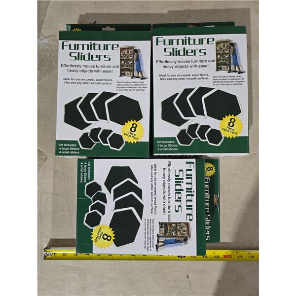 3 Boxes of Furniture Sliders