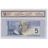 Image 1 : Graded 64 UNC - 2002 - $5.00 Note