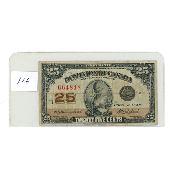 1923  -.25 Shinplaster #664848