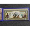 Image 2 : Colorized USA - $2.00 Note - Merrick Mint in case