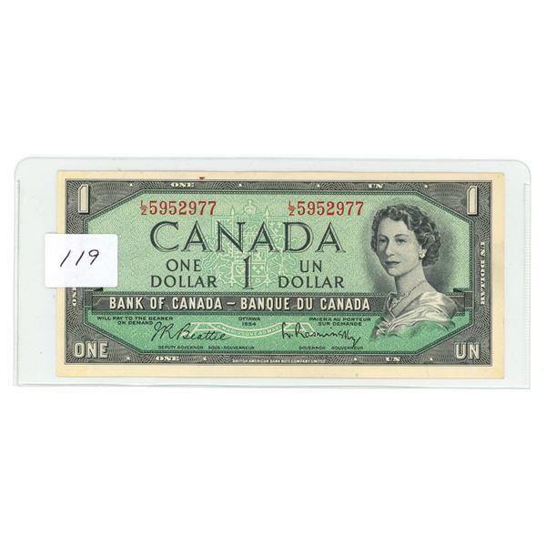1954 - $1.00 Note - VG condition