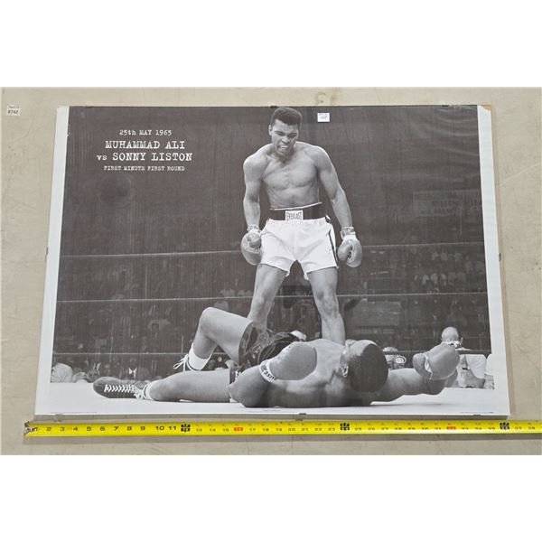 24 x 36 inch Muhammad Ali/Liston fight