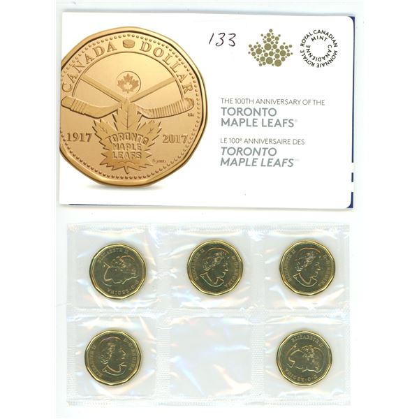 2017 - 100 Anniv Maple Leafs (5) Loonies