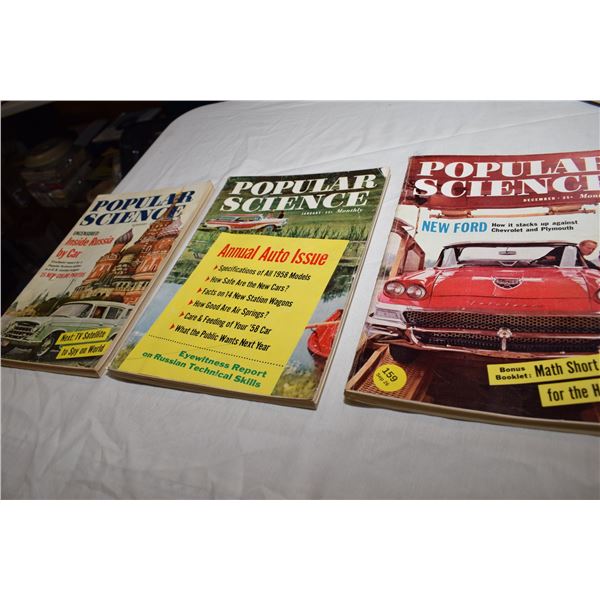 (3) Popular Science Magazines