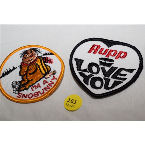 (2) 1970s NOS Vintage Snowmobile Patches