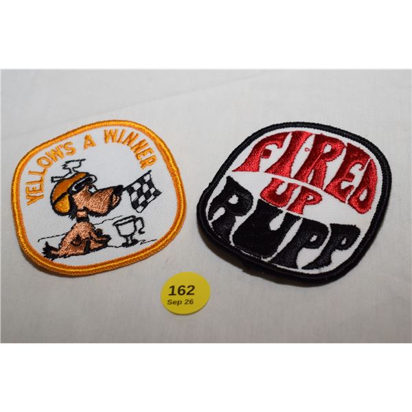 (2) 1970s NOS Vintage Snowmobile Patches