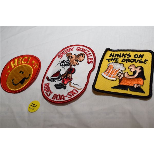 (3) 1970s NOS Vintage Snowmobile Patches