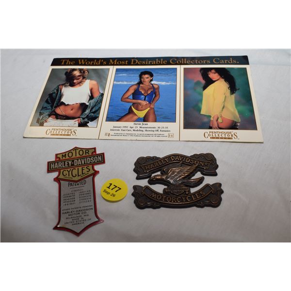Harley Davidson Emblems, Penthouse Cards
