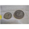 Image 2 : (2) Canada Silver Coins – 1944 Quarter, 1966 Dime