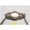 Image 2 : WOW!  Gruen Ladies 14k White Gold Cocktail Watch w/ Diamond Setting – Near Mint – 