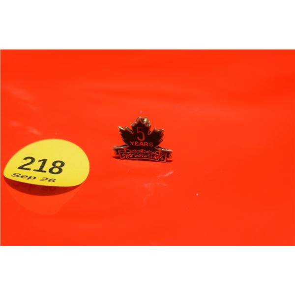 10K Gold Simpsons Sears Pin