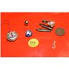 Image 1 : Gold Pendant, Old Penny, Old Pen Nibs, etc.