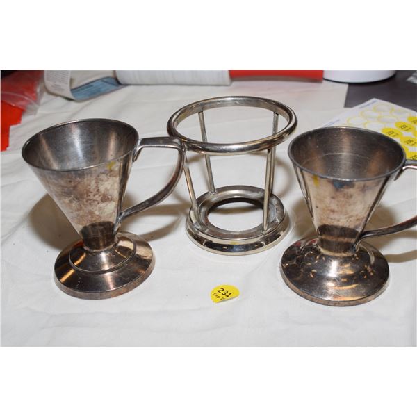 Soda Shop Antique Cup Holders