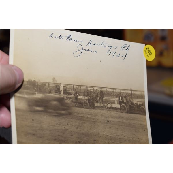 1924 Auto Race Photograph
