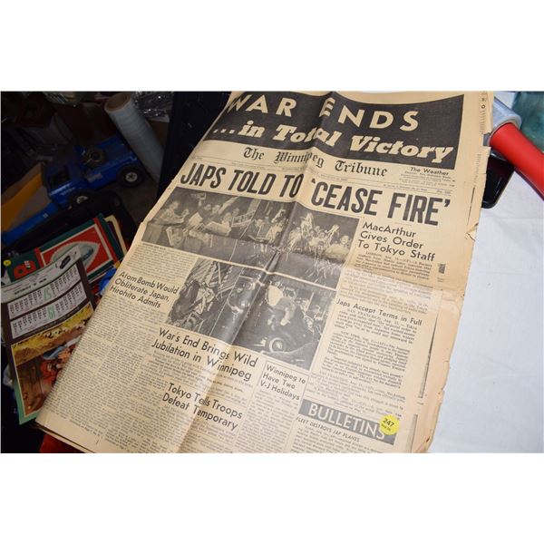 WWII Era Winnipeg Tribune