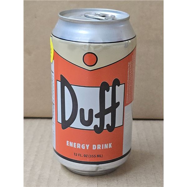 2007 Unopened Duff "Beer" (The Simpsons) Energy Drink Can