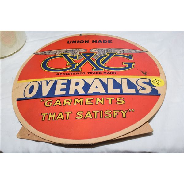 Old GWG Jeans Overalls Store Sign
