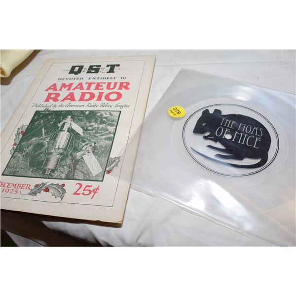 1925 Radio Magazine w/ Record