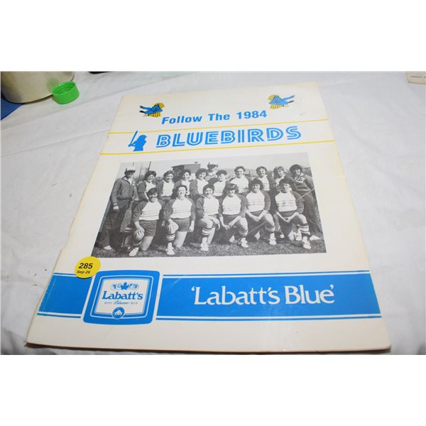 1984 Lashburn Bluebirds Softball Program