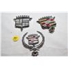 Image 1 : (3) Cadillac Emblems