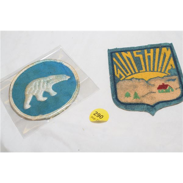 Very Old Sunshine Ski Crest & NWT Crest