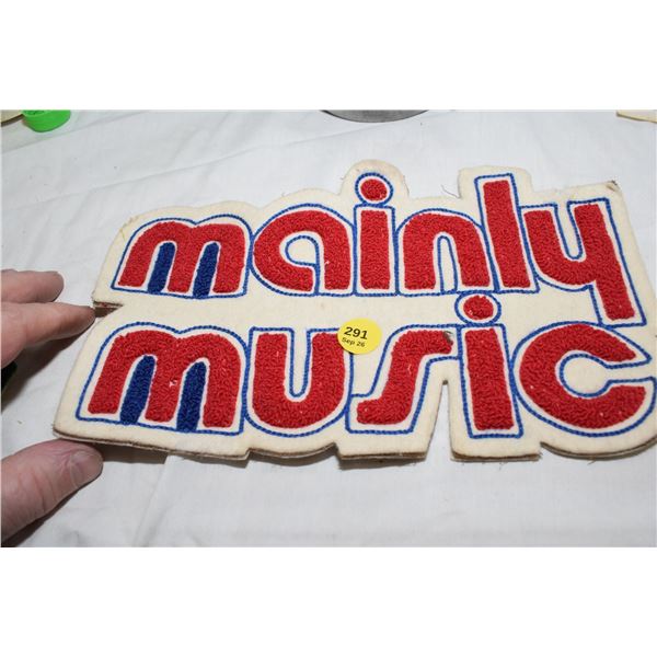 Vintage Large Music Store Crest