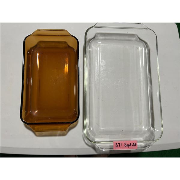 9” x 14” and 6” x 10” Fire King baking dishes