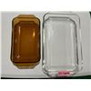 Image 1 : 9” x 14” and 6” x 10” Fire King baking dishes