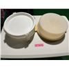 Image 1 : Tupperware cake taker and 2 pie stackers