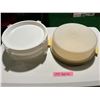 Image 3 : Tupperware cake taker and 2 pie stackers