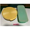 Image 1 : Vintage Tupperware vegetable keeper and Servalier salad bowl