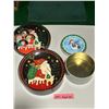 Image 2 : Christmas tin and set of Santa plates