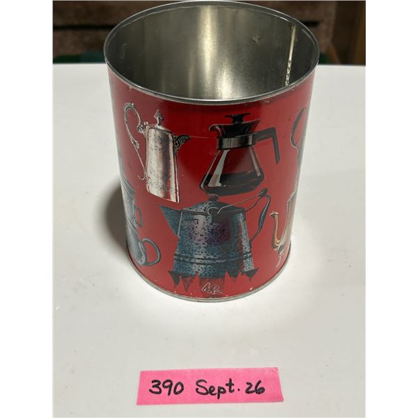 Coffee tin with nice graphics