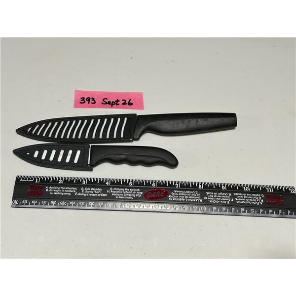Ceramic knives 3” and 5” blades (very sharp)