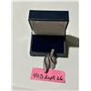 Image 1 : Striking silver pendant with rhinestones, black accents, marked S925