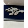 Image 2 : Striking silver pendant with rhinestones, black accents, marked S925