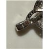 Image 3 : Striking silver pendant with rhinestones, black accents, marked S925