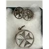 Image 2 : Sterling silver Maltese cross earrings and pendant from Sterling Jewellers in Malta