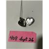 Image 2 : Silver coloured locket and 16” chain, no markings