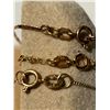 Image 2 : Gold bracelets and necklace, mostly 10K, 2.2 g (excluding the ID bracelet)
