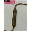 Image 3 : Gold bracelets and necklace, mostly 10K, 2.2 g (excluding the ID bracelet)
