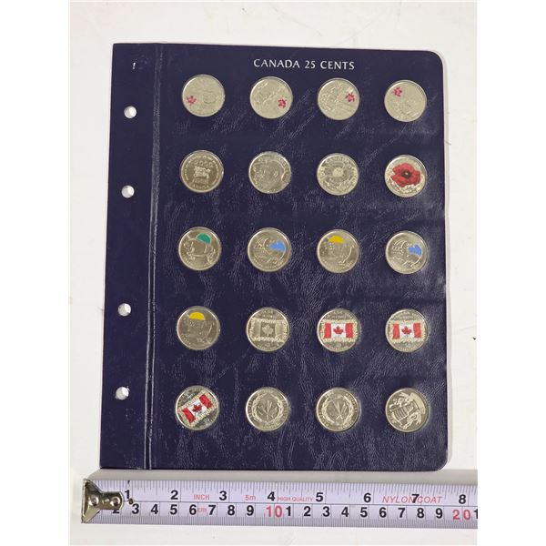 (20) Canada 25 Cents Special Quarter Collection inc. Coloured, Millenium, Commemorative, etc.